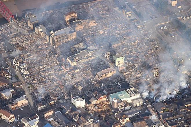 Início de ano devastador para a península de Noto, na província de Ishikawa