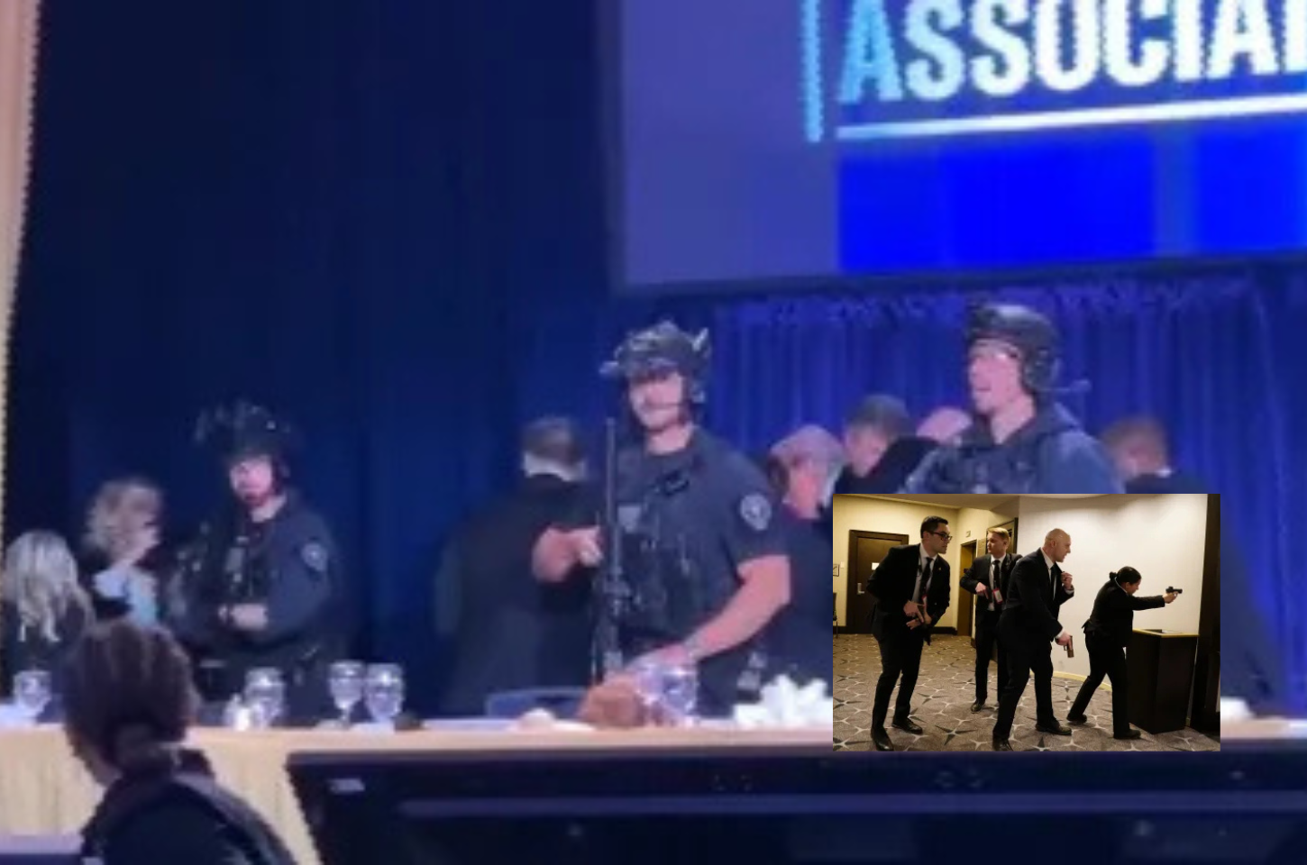 Donald Trump é retirado às pressas após alerta de tiros em jantar oficial