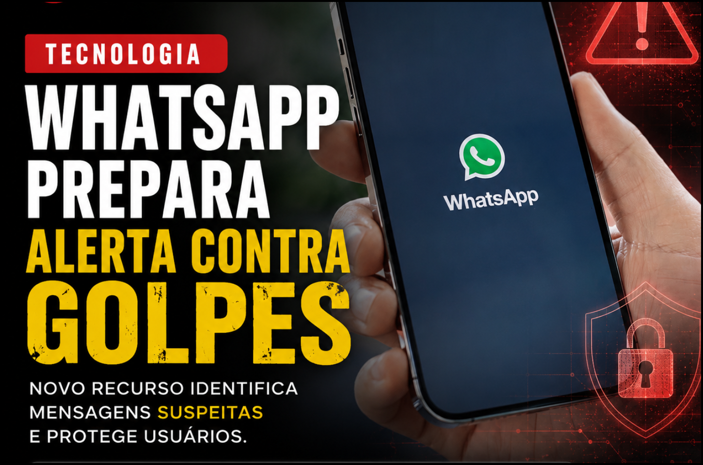 WhatsApp prepara alerta contra golpes para mensagens de desconhecidos