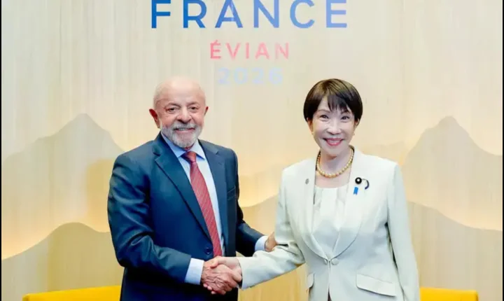 Lula se reúne com primeira-ministra do Japão durante cúpula do G7