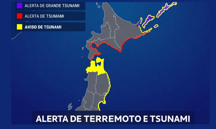 Terremoto de magnitude 7,7 atinge o nordeste do Japão e provoca alerta de tsunami
